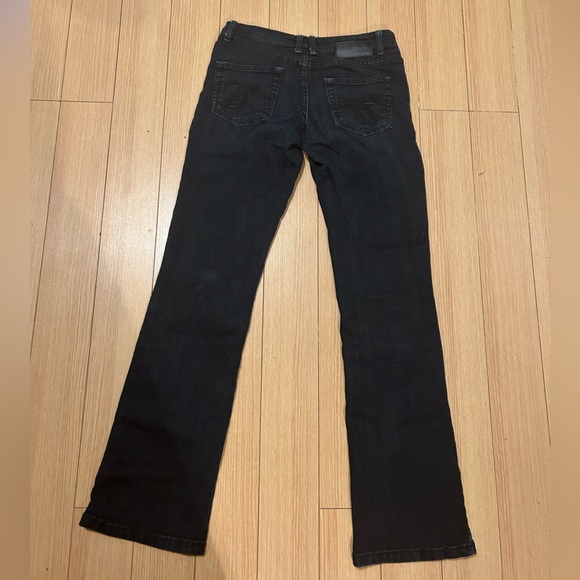 Y2K, straight leg, dark wash jeans. Lola jeans, Simona-blk. - Picture 3 of 7